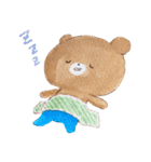 ちゃいろいくまのこ6水彩風タッチ（個別スタンプ：2）