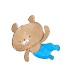 ちゃいろいくまのこ6水彩風タッチ（個別スタンプ：4）