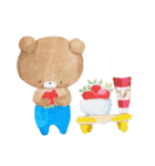 ちゃいろいくまのこ6水彩風タッチ（個別スタンプ：13）