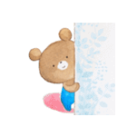 ちゃいろいくまのこ6水彩風タッチ（個別スタンプ：15）