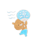 ちゃいろいくまのこ6水彩風タッチ（個別スタンプ：34）