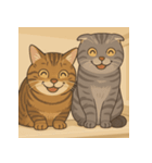 可愛い猫ちゃんたち、（個別スタンプ：2）