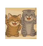 可愛い猫ちゃんたち、（個別スタンプ：3）