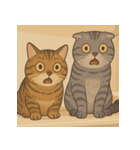 可愛い猫ちゃんたち、（個別スタンプ：4）