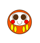 まんまるダルマちゃん【彩】（個別スタンプ：1）