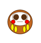 まんまるダルマちゃん【彩】（個別スタンプ：3）