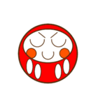 まんまるダルマちゃん【彩】（個別スタンプ：12）