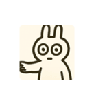 静かなうさぎ〜喋らない優しさ〜（個別スタンプ：1）