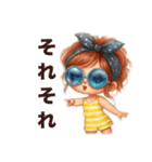 かわキュン女の子スタンプ❸（個別スタンプ：3）