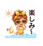 かわキュン女の子スタンプ❸（個別スタンプ：4）