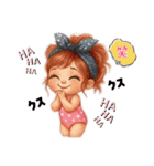 かわキュン女の子スタンプ❸（個別スタンプ：6）