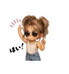 かわキュン女の子スタンプ❸（個別スタンプ：15）