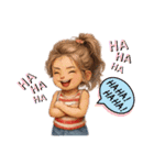 かわキュン女の子スタンプ❸（個別スタンプ：17）