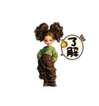 かわキュン女の子スタンプ❸（個別スタンプ：20）