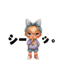 かわキュン女の子スタンプ❸（個別スタンプ：36）