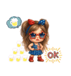 かわキュン女の子スタンプ❸（個別スタンプ：38）