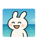 海のウサギ@SFW（個別スタンプ：8）