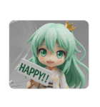 有紗みなみスタンダードセット(四角型)（個別スタンプ：1）