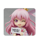 有紗みなみスタンダードセット(四角型)（個別スタンプ：4）