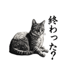 水墨画風 猫スタンプ （AI生成）（個別スタンプ：32）