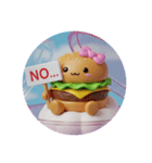 青空ハンバーガーちゃん(丸型)（個別スタンプ：2）