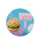青空ハンバーガーちゃん(丸型)（個別スタンプ：7）