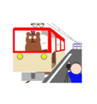 鉄道で働くクマ 【追加改訂版2】（個別スタンプ：3）