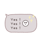 大人かわいい♡吹き出し(毎日使える言葉)（個別スタンプ：7）