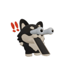 動くかわいい3Dポメラニアン（個別スタンプ：11）