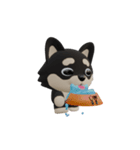 動くかわいい3Dポメラニアン（個別スタンプ：14）