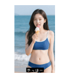 夏期日本セクシーガール（個別スタンプ：1）