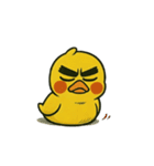 メンタル崩壊ひよこ（動くスタンプ）（個別スタンプ：1）