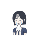 かわいい女の子。韓国語7（個別スタンプ：11）