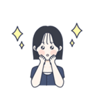 かわいい女の子。韓国語7（個別スタンプ：13）