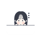 かわいい女の子。韓国語7（個別スタンプ：22）
