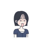 かわいい女の子。韓国語7（個別スタンプ：29）