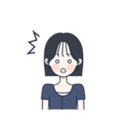 かわいい女の子。韓国語7（個別スタンプ：31）