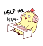 Rookieひよっこゲーマー(JPN-KOR)（個別スタンプ：21）