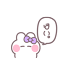 笑顔のうしゃぎ！！ 紫色（個別スタンプ：1）