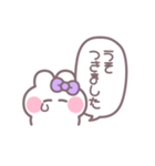 笑顔のうしゃぎ！！ 紫色（個別スタンプ：3）