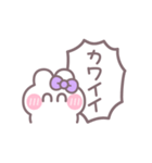 笑顔のうしゃぎ！！ 紫色（個別スタンプ：5）