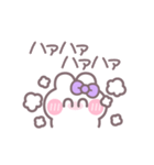 笑顔のうしゃぎ！！ 紫色（個別スタンプ：32）