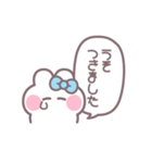 笑顔のうしゃぎ！！ 水色（個別スタンプ：3）