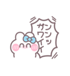 笑顔のうしゃぎ！！ 水色（個別スタンプ：6）