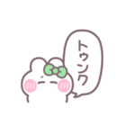 笑顔のうしゃぎ！！ 緑色（個別スタンプ：2）