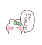 笑顔のうしゃぎ！！ 緑色（個別スタンプ：3）