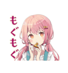 ふんわりかわいい女の子のカフェ時間（個別スタンプ：24）