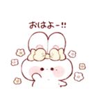 気軽に使えるもちうさちゃん.（個別スタンプ：3）