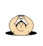 動くおすもうちゃん【アツい日も使える】（個別スタンプ：16）
