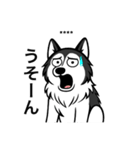 名前入りハスキーブラック（個別スタンプ：24）
